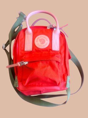 Acne Studios x Fjällräven Mini Backpack Leather-Canvas-Orange